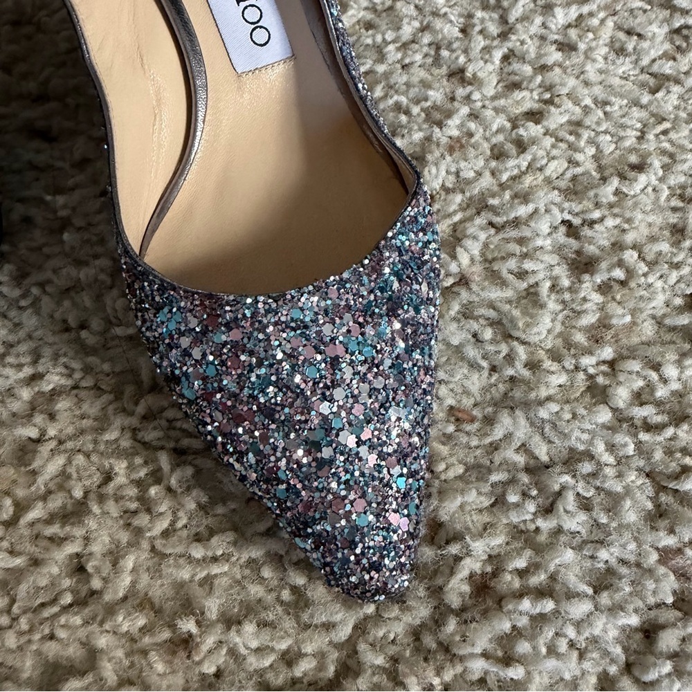 Jimmy Choo Glitter slimback pumps - Picture 4 of 6